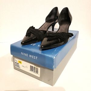 Nine West Leather Black Heels